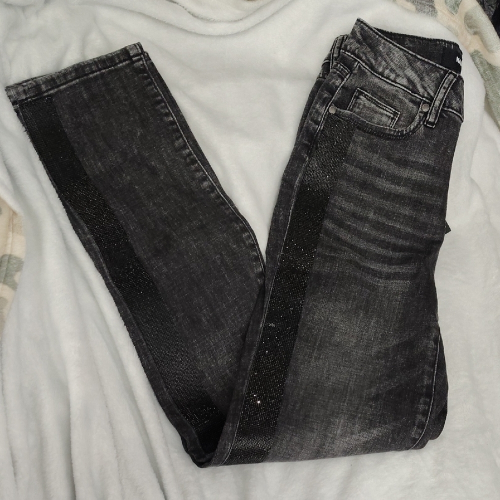 Karl Lagerfeld Black Straight Leg Jeans